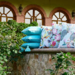 printed outdoor cushion for patio furniture