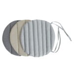 Outdoor Anti-Slip Chair Pads – Waterproof Patio Seat Cushions polyester herringbone outdoor anti grip chair pad with tie product photo