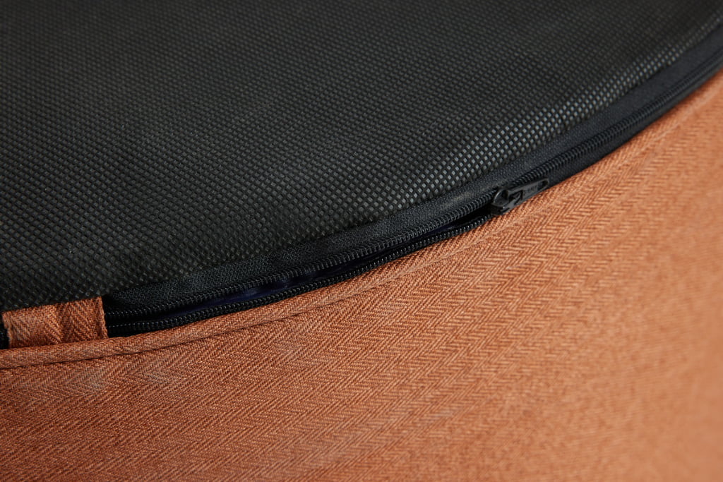 Outdoor Printed Poufs – Custom Logo Pouf Ottomans polyester oxford outdoor print pouf product photo