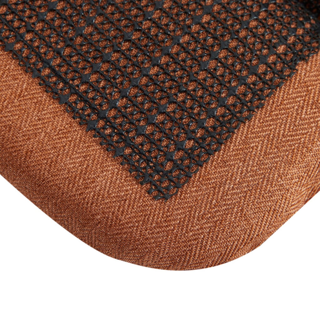 Waterproof Foam Seat Cushions – Outdoor Chair Pads waterproof herringbone foam seat cushion with non slip backing product photo