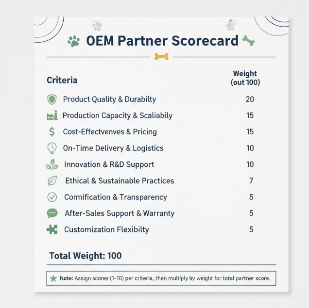 OEM pet product manufacturing partner