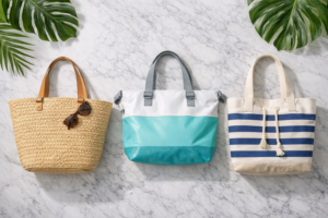 Stylish beach bags for private label beach day retail collections