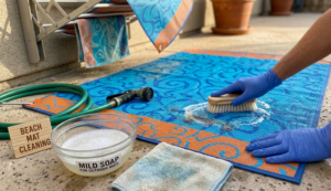 Beach mat cleaning and washable material guidance for beach product buyers