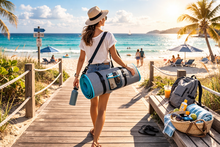 lightweight beach mat for travel (2)