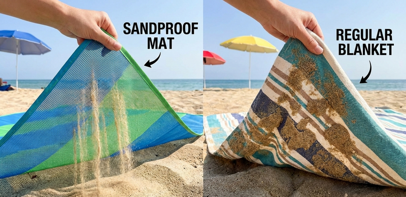 sandproof beach mat 2