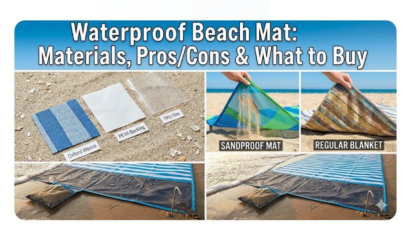 Waterproof Beach Mat: Materials, Pros/Cons & What to Buy