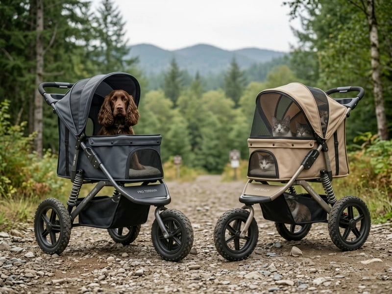 3 wheel all terrain pet stroller factory custom B2B