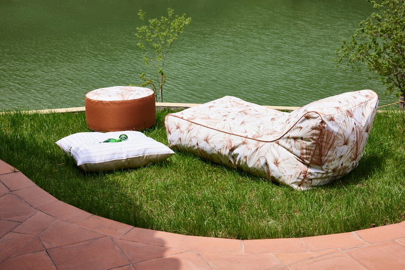 Bean bag lounger detail