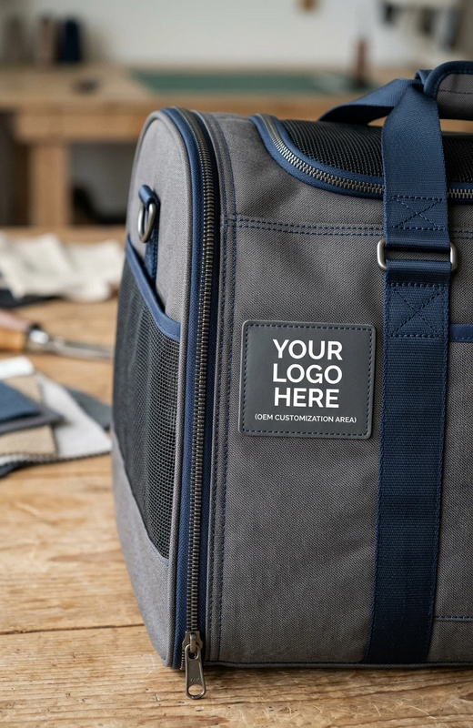 Soft-Sided Pet Carrier OEM - Collapsible Oxford Fabric with Mesh Ventilation Panels