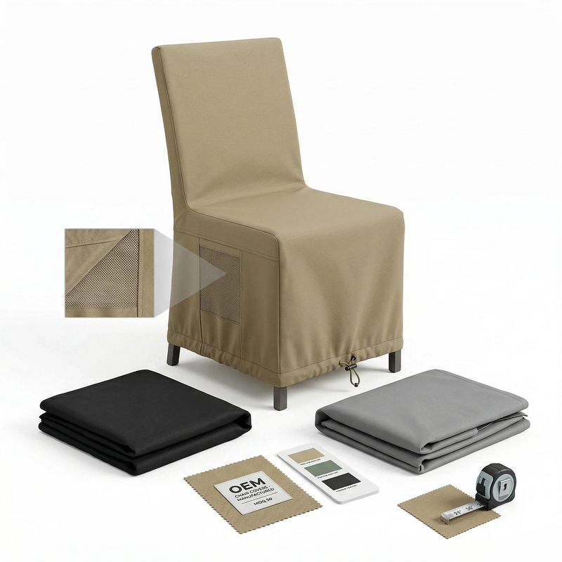 outdoor dining chair cover OEM manufacturer waterproof 600D Oxford set wholesale