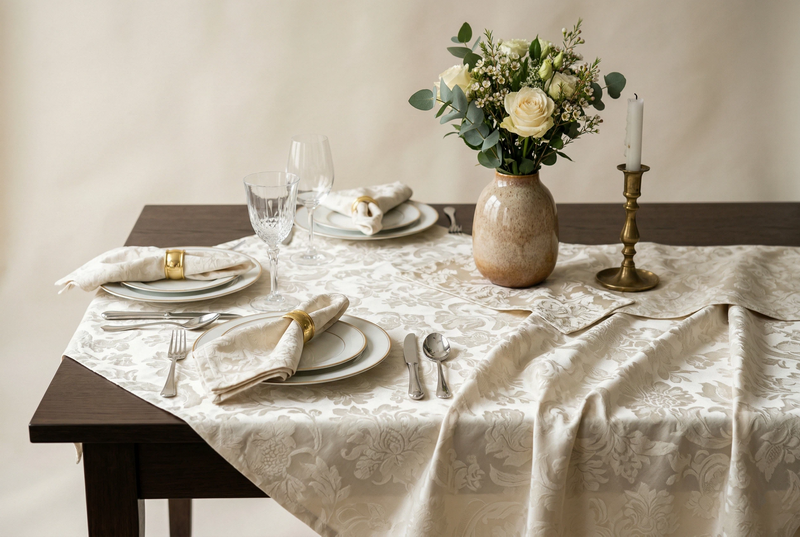 hotel luxury table linens OEM damask jacquard wholesale OEKO-TEX Hangzhou China