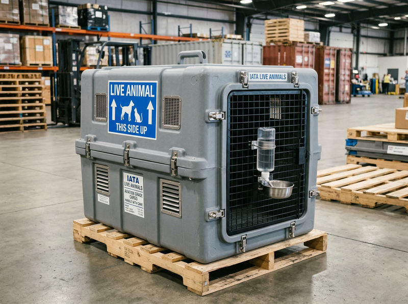IATA compliant hard sided pet cargo crate manufacturer China
