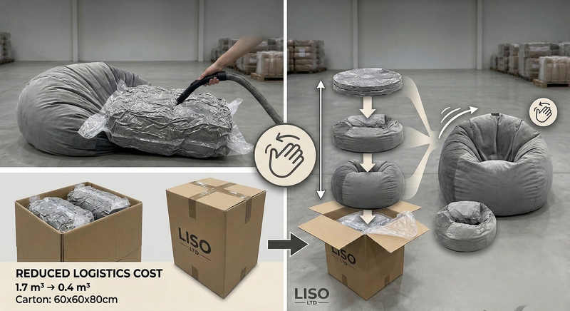 Memory Foam Bean Bag (2)