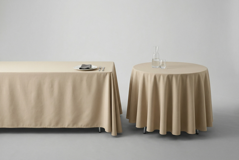 restaurant banquet tablecloth OEM polyester round table cover wholesale China