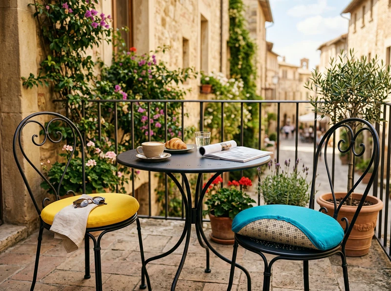 bistro chair cushion manufacturer OEM round D-shape cafe outdoor seat pad wholesale