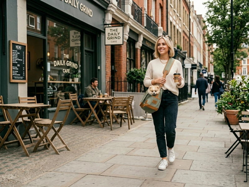 Fashionable urban pet sling carrier OEM, stylish small dog carrier bag manufacturer, trendy pet travel accessories supplier