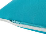 solid color outdoor cushion with piping