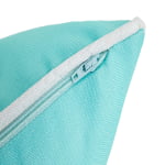 solid color outdoor cushion with piping