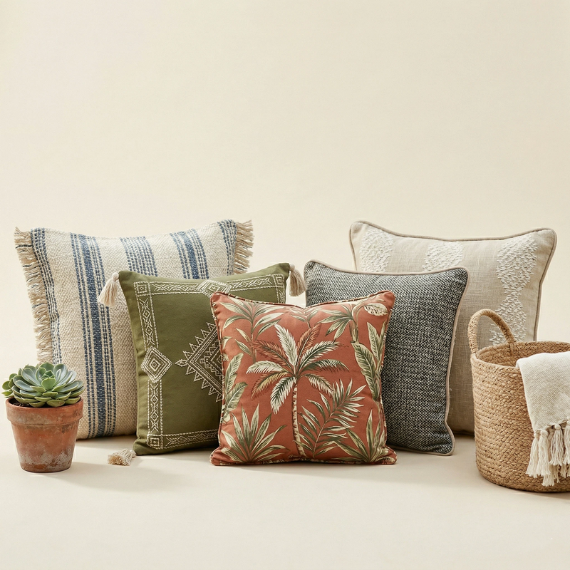 outdoor square throw pillow OEM manufacturer 18x18 waterproof UV resistant wholesale patio