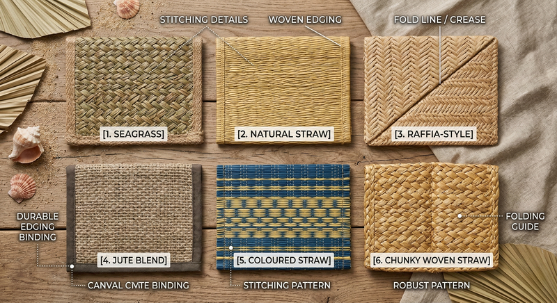 Straw Beach Mats (4)
