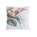 Waterproof Outdoor Cushions – Tropical Print Patio Pillows waterproof oxford outdoor cushion with tropical bird print product photo