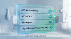Textile compliance documents for importers checking outdoor and beach product sourcing requirements