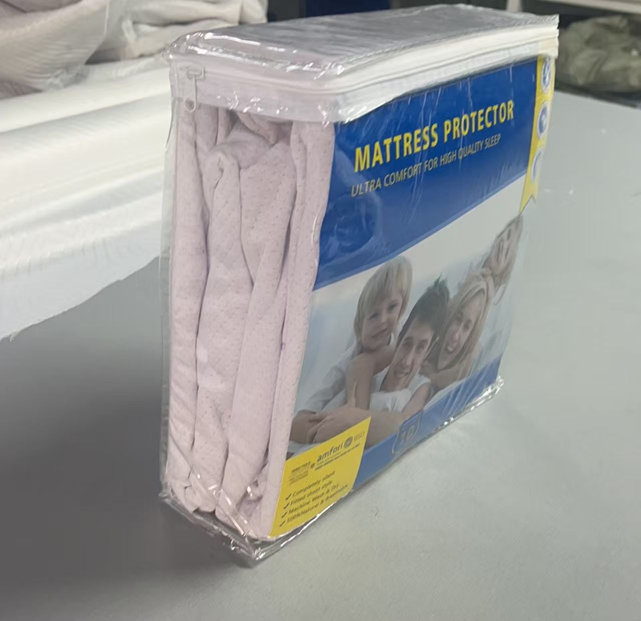 Vacuum compression bag custom bedding packaging