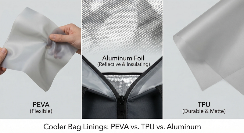 How to Choose the Right Cooler Bag Lining Material for Your Brand: PEVA vs TPU vs Aluminum Foil
