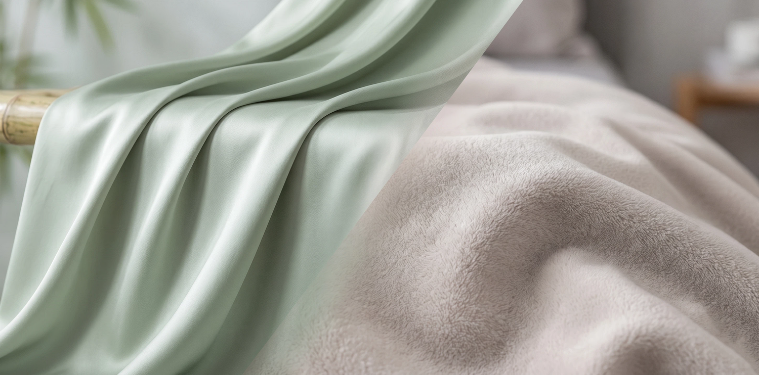 Microfiber and bamboo fabric options — OEM bedding factory
