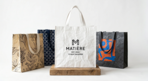 Custom reusable tote bag supplier example for beach retail programs