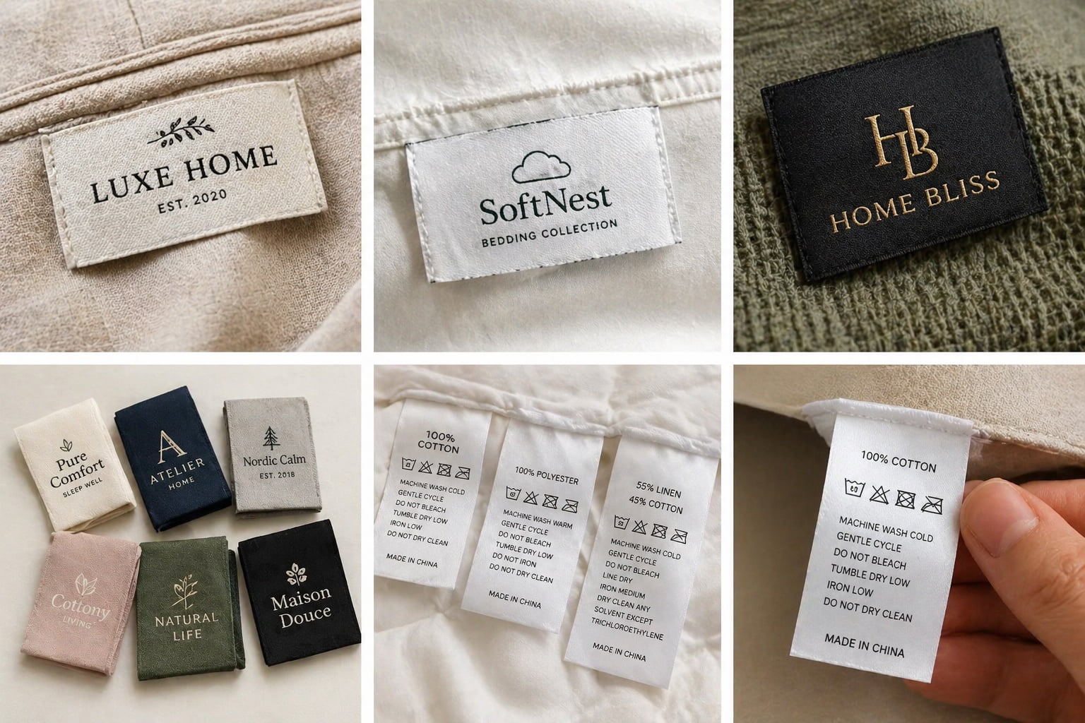 Custom woven label private label bedding — OEM manufacturer