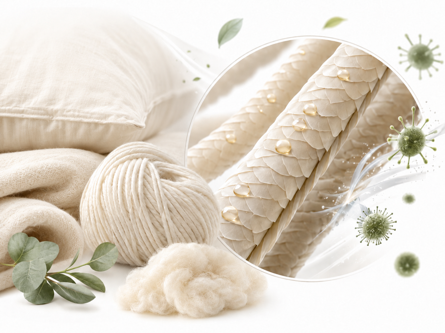 Merino Wool Naturally Antibacterial Fabrics