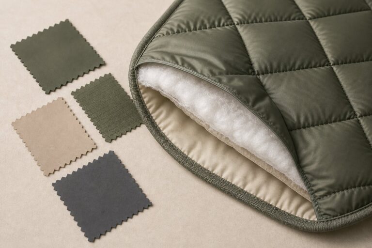 custom puffer blanket fabric and filling comparison for sourcing