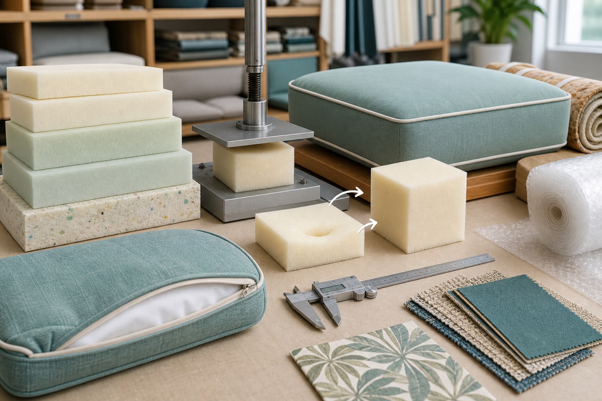 outdoor cushion foam density and recovery testing