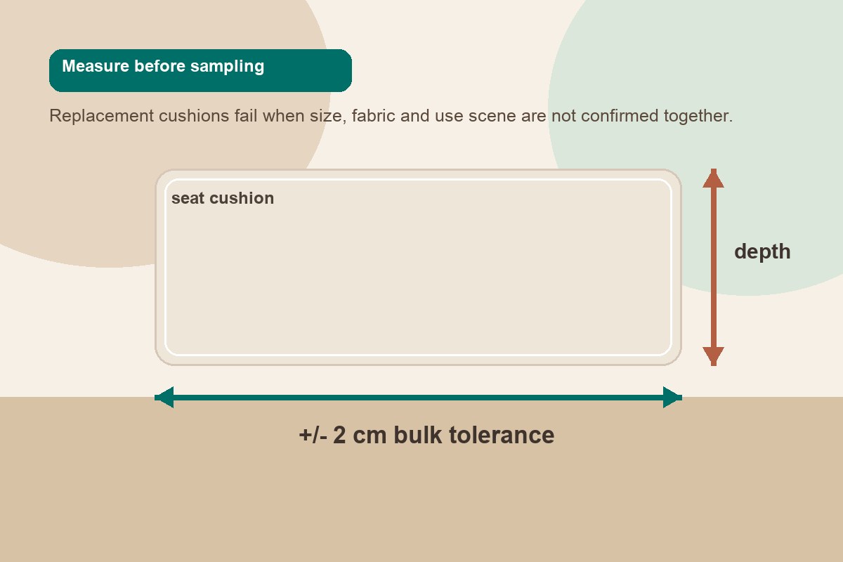 outdoor cushion replacement measurement checklist for seat cushions and chair pads