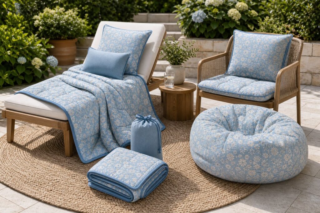 outdoor patio blanket manufacturer coordinated patio collection with cushions and chair pads