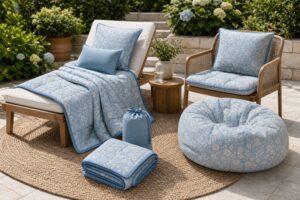 outdoor patio blanket manufacturer coordinated patio collection with cushions and chair pads