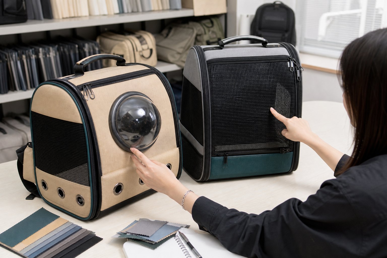 bubble window vs mesh pet carrier backpack