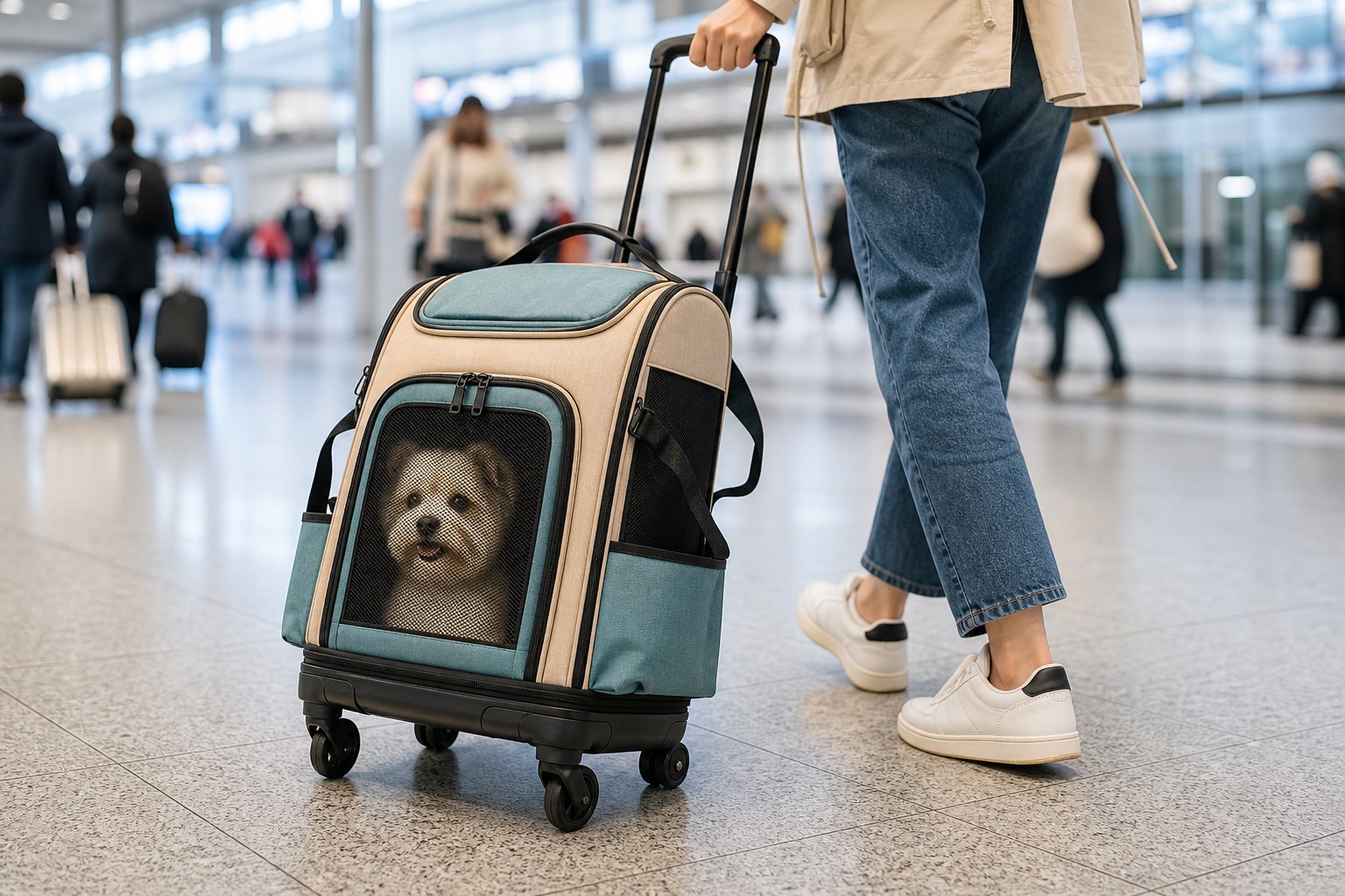rolling pet carrier backpack trolley parts