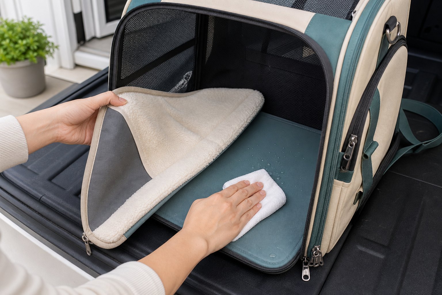 waterproof pet carrier backpack removable pad test