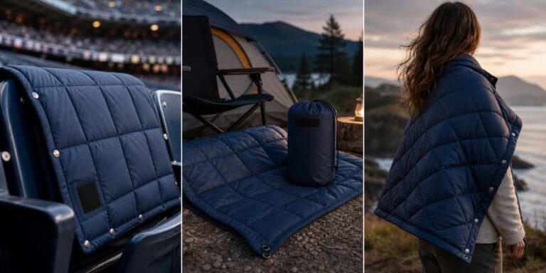 stadium blanket manufacturer camping blanket and wearable snap blanket market comparison